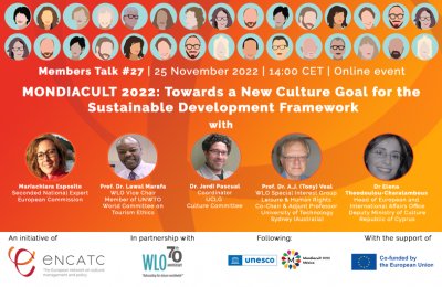 MONDIACULT 2022: Towards a New Culture Goal for the Sustainable Development Framework